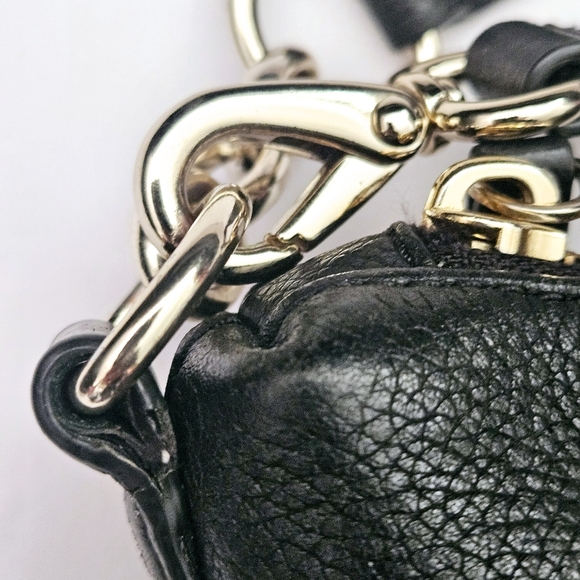 Kate Spade Black 100% Pebbled Leather Messenger 2 Way Shoulder Bag - Picture 11 of 16